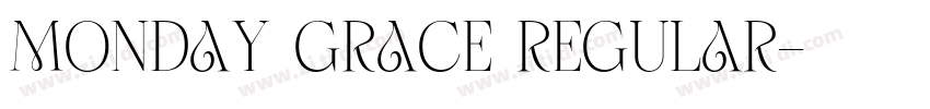 Monday Grace Regular字体转换